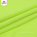 Tissu jersey simple de coton tricoté en polyester vert personnalisé